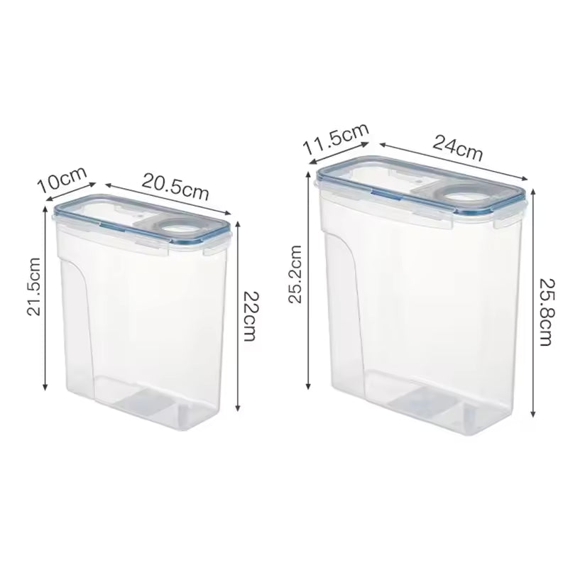 Recipiente Hermético para Cereais e Alimentos – 2,5L/4L