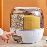 Dispenser Giratório 360° para Grãos com 6 Compartimentos