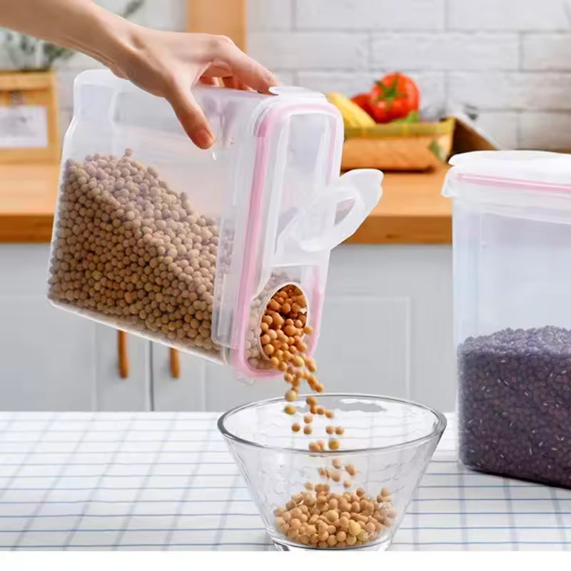 Recipiente Hermético para Cereais e Alimentos – 2,5L/4L