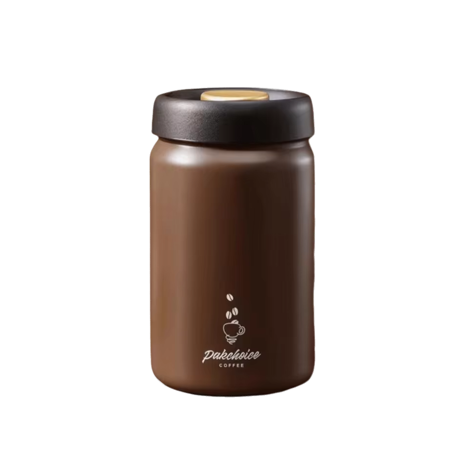 Pote Hermético a Vácuo para Café em Aço Inoxidável