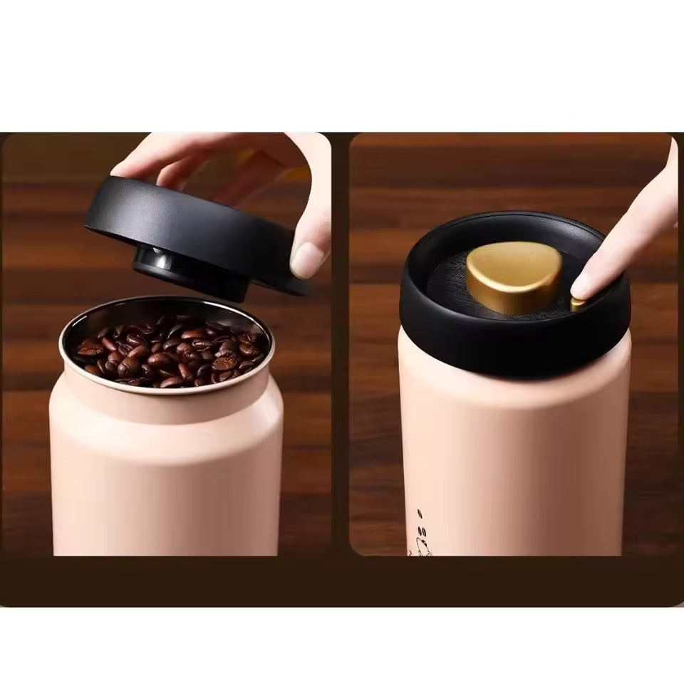 Pote Hermético a Vácuo para Café em Aço Inoxidável