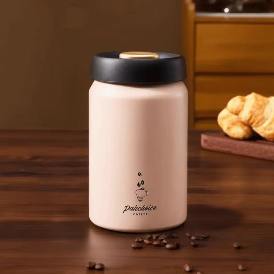 Pote Hermético a Vácuo para Café em Aço Inoxidável