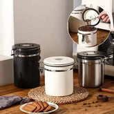 Pote Hermético a Vácuo para Café em Inox 304